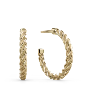 MODERN WAVES CREOLES 3.0_yellow gold